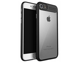 Husa Spate Hybrid Autofocus iPhone 7 Plus / 8 Plus Silicon Si Tpu Negru Transparent