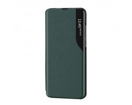 Husa Tip Carte Upzz Eco Book Compatibila Cu Samsung Galaxy A03s, Piele Ecologica, Verde