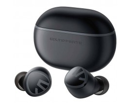 Casti Bluetooth Soundpeats Mini , Wireless,Voice Assistant, Bluetooth 5.2, Negru
