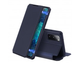 Husa Flip Carte DuxDucis Skin X Compatibila Cu Samsung Galaxy S20 FE, Albastru Navy