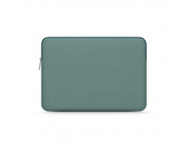 Husa Upzz Tech PureSkin Compatibila Cu Laptop 13-14", Pine Verde