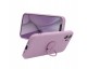 Husa Spate Roar Amber Compatibila Cu iPhone 12 Pro, Inel Metalic Pe Spate, Protectie Camera, Negru