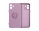 Husa Spate Roar Amber Compatibila Cu iPhone 12 Pro Max, Inel Metalic Pe Spate, Protectie Camera, Mov