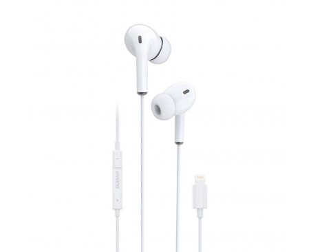 Casti Stereo In Ear Dudao Cu Mufa Lightning Compatibile Cu Device-uri Apple, Albe - X14L