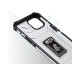 Husa Spate AntiShock Upzz Tough Stand Crystal Ring Compatibila Cu iPhone 13, Negru