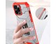 Husa Spate AntiShock Upzz Tough Stand Crystal Ring Compatibila Cu iPhone 13 Pro, Rosu