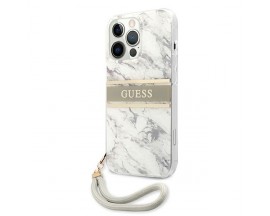 Husa Guess Compatibila Cu iPhone 13 / 13 Pro, Marble Strap Colection, Gri - 9023058