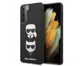 Husa Karl Lagerfeld Compatibila Cu Samsung Galaxy S21+ Plus, Saffiano Ikonik Karl Si Choupette, Negru - 40496732
