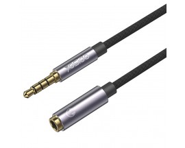 Cablu Audio Extensie Yesido (YAU-26) Jack 3.5mm, 1 X Mama la 1 X Tata, 1m Lungime, Negru - 64770