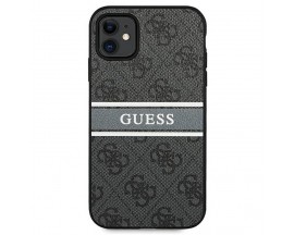 Husa Guess Compatibila Cu iPhone 11, Stripe 4G, Grey - 005467