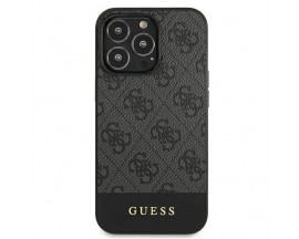 Husa Premium Guess Stripe Collection iPhone 13 Pro Grey - 033651