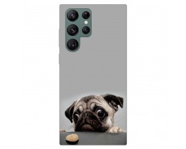 Husa Silicon Soft Upzz Print Compatibila Cu Samsung Galaxy S22 Ultra Model Dog
