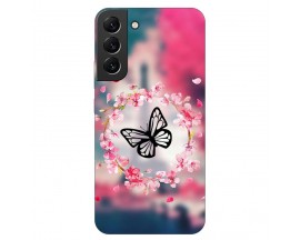 Husa Silicon Soft Upzz Print Compatibila Cu Samsung Galaxy S22 Plus Model Butterfly