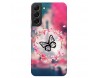 Husa Silicon Soft Upzz Print, Compatibila Cu Samsung Galaxy S22, Butterfly