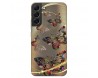Husa Silicon Soft Upzz Print, Compatibila Cu Samsung Galaxy S22, Golden Butterfly