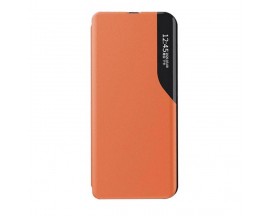 Husa Tip Carte Upzz Eco Book Compatibila Cu Samsung Galaxy S21 Fe, Piele Ecologica, Orange