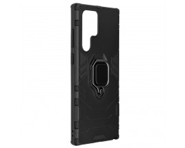 Husa Spate Upzz Techsuit Shield Cu Inel Metalic Compatibila Cu Samsung Galaxy S22 Ultra, Negru