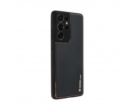 Husa Spate Cu Protectie La Camera Forcell Leather Compatibila Cu Samsung Galaxy A13 5G, Piele Ecologica, Negru