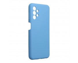 Husa Spate Forcell Silicone Compatibila Cu Samsung Galaxy A13 4G, Interior Alcantara, Albastru