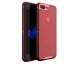 Husa Spate iPaky Hybrid Top iPhone 8 Plus Rosu Transparent