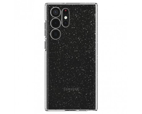 Husa Spate Spigen Liquid Crystal Glitter, Compatibila Cu Samsung Galaxy S22 Ultra, Silicon, Transparent, Glitter