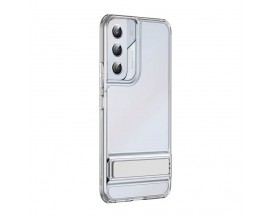 Husa Premium Esr Air Shield Boost, Compatibila Cu Samsung S22, Silicon, Stand Metalic, Transparenta