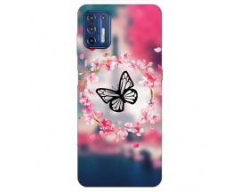 Husa Silicon Soft Upzz Print, Compatibila Cu Motorola Moto G9 Plus, Butterfly