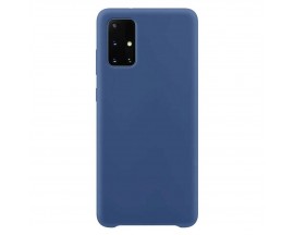 Husa Spate Upzz Silicone Case Soft  Compatibila Cu Samsung Galaxy S21 5G, Interior Microfibra, Albastru