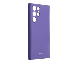 Husa Spate Roar Jelly, Compatibila Cu Samsung Galaxy S22 Ultra, Silicon, Violet