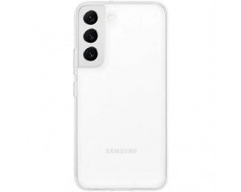 Husa Samsung Clear Vover, Compatibila Cu Samsung Galaxy S22+ Plus, Silicon, TransparentaAlbastru Navy - 093469