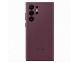 Husa Samsung Silicone Cover, Compatibila Cu Samsung Galaxy S22 Ultra, Burgund - 92528