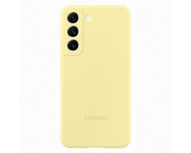 Husa Samsung Silicone Cover, Compatibila Cu Samsung Galaxy S22, Galben - 92641