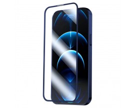 Pachet Joyroom 360 Husa Spate + Folie Sticla Securizata Full Cover Pentru iPhone 13 Pro Max, Albastru