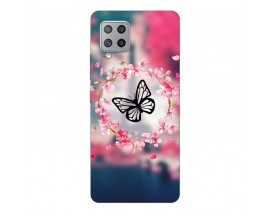 Husa Silicon Soft Upzz Print Samsung Galaxy A42 5G Model Butterfly