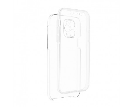 Husa UPzz Full Cover 360 Grade Compatibila Cu iPhone 11 Pro, Transparent
