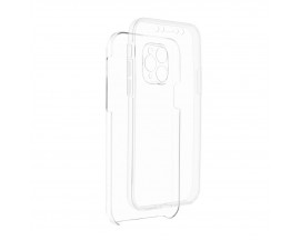Husa UPzz Full Cover 360 Grade Compatibila Cu iPhone 11 Pro Max, Transparent