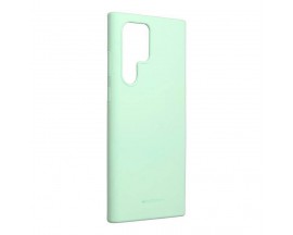 Husa Spate Mercury Soft, Compatibila Cu Samsung Galaxy S22 Ultra, Silicon Soft, Verde Mint
