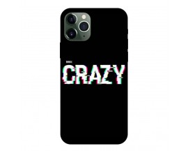 Husa Silicon Soft Upzz Print, Compatibila Cu iPhone 12 Pro Max, Crazy