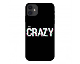 Husa Silicon Soft Upzz Print, Compatibila Cu iPhone 12 Mini, Crazy