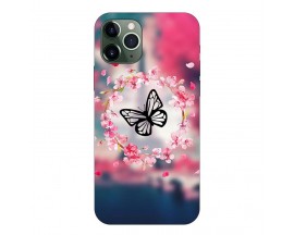 Husa Silicon Soft Upzz Print, Compatibila Cu iPhone 12/12 Pro, Butterfly