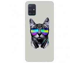 Husa Silicon Soft Upzz Print, Compatibila Cu Samsung Galaxy A51 5g, Cat