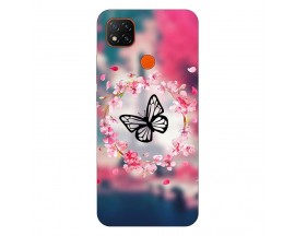 Husa Silicon Soft Upzz Print Xiaomi Redmi 9C Model Butterfly