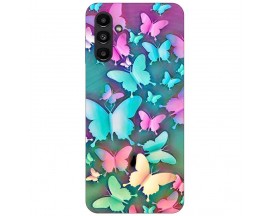 Husa Silicon Soft Upzz Print, Compatibila Cu Samsung Galaxy A13 5G, Colorfull Butterflies