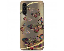 Husa Silicon Soft Upzz Print, Compatibila Cu Samsung Galaxy A13 5G, Golden Butterfly