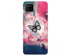Husa Silicon Soft Upzz Print, Compatibila Cu Oppo A73, Butterfly