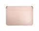 Husa Premium Guess Sleeve Saffiano Triangle Logo, Compatibila Cu Laptop / Macbook Pro / Air 13 inch, Roz - 39905