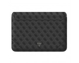 Husa Premium Guess Sleeve Uptown Triangle Logo, Compatibila Cu Laptop / Macbook 16 inch, Negru - 39950