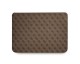 Husa Premium Guess Sleeve Uptown Triangle Logo, Compatibila Cu Laptop / Macbook 16 inch, Maro - 39974