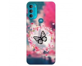 Husa Silicon Soft Upzz Print, Compatibila Cu Motorola Moto G71 5g, Butterfly