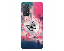 Husa Silicon Soft Upzz Print, Compatibila Cu Xiaomi Redmi Note 11 Pro, Butterfly